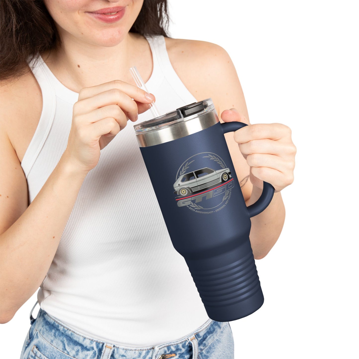 Golf GTI 50th Anniversary 40oz Insulated Travel Mug