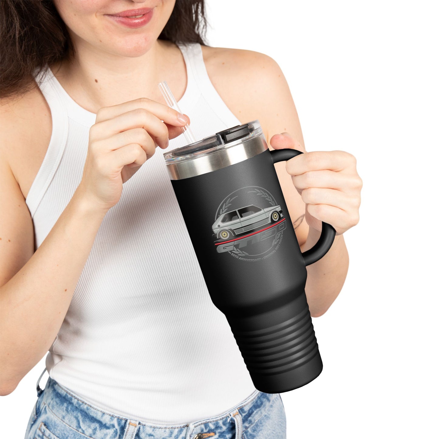 Golf GTI 50th Anniversary 40oz Insulated Travel Mug
